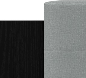 vidaXL Κρεβάτι με Κεφαλάρι Μαύρη Δρυς 80 x 200 cm Επεξεργασμένο Ξύλο