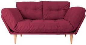 Καναπές - Κρεβάτι Τριθέσιος Nina Daybed 859FTN1350 120x60x40cm Red