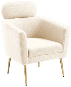 MELISA  leisure armchair cream / gold DIOMMI V-CH-MELISA-FOT-KREMOWY DIOMMI-60-21510