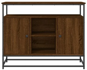 Συρταριέρα Καφέ Δρυς 100x35x80 εκ. από Επεξεργασμένο Ξύλο - Καφέ