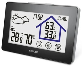 Μετεωρολογικός Σταθμός -  Ρολόϊ - Ξυπνητήρι Sencor SWS 2999 με Ασύρματο Αισθητήρα και LCD Οθόνη Αφής