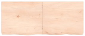 vidaXL Ράφι Τοίχου 120x50x(2-6) εκ. από Ακατέργαστο Μασίφ Ξύλο Δρυός