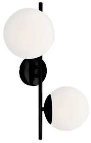 Απλίκα Φωτιστικό Τοίχου Λευκό-Μαύρο Floris 4260200 Viokef-4260200-Μαύρο-Λευκό 4260200