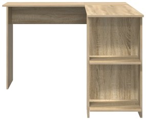 vidaXL Γωνιακό Γραφείο Δρυός Sonoma Δρυός Sonoma Μοριοσανίδα Μεσαίο