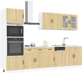 vidaXL Σετ Ντουλάπια Κουζίνας 7 Τεμαχίων Kalmar Επεξεργασμένο Ξύλο