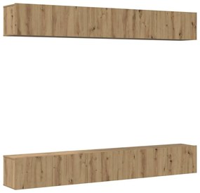 vidaXL Σετ επίπλου τηλεόρασης 6 pcs artisan δρυς 60 x 30 x 35 εκ