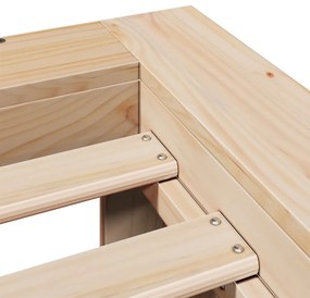 vidaXL Σκελετός Κρεβατιού Χωρίς Στρώμα 160x200 εκ Μασίφ Ξύλο Πεύκου