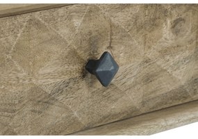 Τραπεζάκι Καφέ DKD Home Decor 116 x 60 x 46 cm Μέταλλο Αλουμίνιο Ξύλο από Μάνγκο