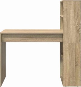 vidaXL Γραφείο Δρύς Sonoma 113 x 54 x 120 εκ. Επεξεργασμένο ξύλο