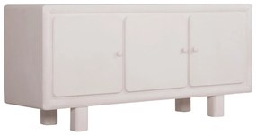 ΜΠΟΥΦΕΣ ΣΕΙΡΑ SANTORINI  MDF ΣΕ ΥΠΟΛΕΥΚΟ ΧΡΩΜΑ-3 ΠΟΡΤΕΣ 140x38x64Υεκ.