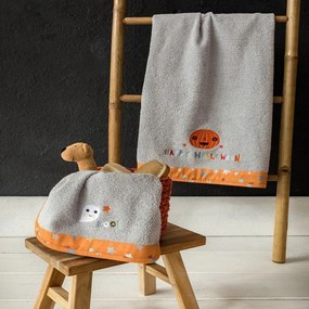 Πετσέτες Βρεφικές Happy Halloween (Σετ 2τμχ) Grey-Multi Nima Towels Set 70x140cm 100% Βαμβάκι