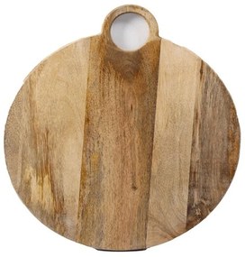 Επιφάνεια Κοπής Στρογγυλή Mango 014.KG3208 Φ40cm Brown Wood