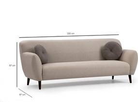 3-Seat Sofa Enna - Beige Beige
