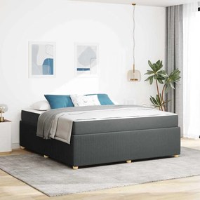 vidaXL Σκελετός Κρεβατιού Άλλο Σκούρο γκρι 180 x 200 cm ύφασμα