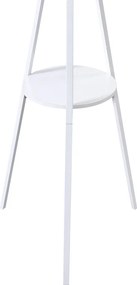 Καλόγερος Denner pakoworld μέταλλο σε λευκή απόχρωση 48.5x48.5x180εκ