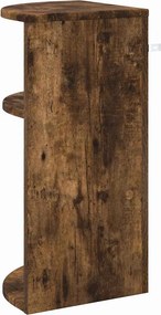 vidaXL End Table Καπνιστό Δρύς 29,6 x 29,6 x 60 εκ Επεξεργασμένο ξύλο