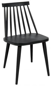 LAVIDA καρέκλα Μεταλλική Λευκή/PP Μαύρο 43x48x77cm ΕΜ139,22