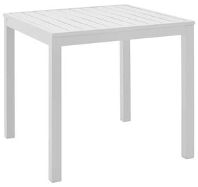 Τραπεζάκι Παραλίας Kliton Αλουμινίου Λευκό 45x45x41εκ. 45x45x41 εκ.