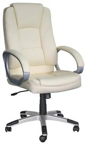 BF6950 Πολυθρόνα Γραφείου Διευθυντή, Pu Άσπρο