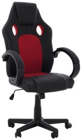 ΚΑΡΕΚΛΑ ΓΡΑΦΕΙΟΥ GAMING BUCKET HM1041.01 ΜΑΥΡΟPU+ΚΟΚΚΙΝΟ MESH 60x62x117 εκ.