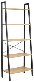 Βιβλιοθήκη - Ραφιέρα Fonzy με 5 Ράφια Fylliana Sonoma 64x34x164 εκ. 64x34x164 εκ.