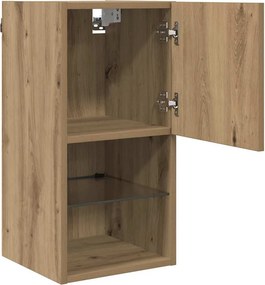 vidaXL Τοίχου ντουλάπες τηλεόρασης 2 pcs Artisan Oak