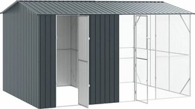 vidaXL Κλουβί Πουλιών Ανθρακί 430 x 310 x 247 εκ