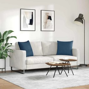 vidaXL Μαξιλάρι Καναπέ 2 pcs Μπλε 50 x 50 cm ύφασμα