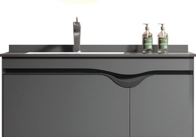 Martin Diva 100 Anthracite Plywood - Βαση Επιπλου με Νιπτήρα