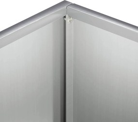 vidaXL Γλάστρα Κήπου Ασημί 50 x 30 x 40 εκ. Γαλβανισμένος Χάλυβας
