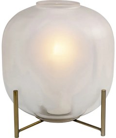 Φωτιστικό Επιτραπέζιο Vasa Λευκό - Χρυσό 36x36x36εκ - Χρυσό