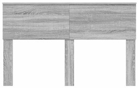 vidaXL Κεφαλάρι με κεφαλάρι Γκρίζο Σονομα 140 cm Επεξεργασμένο ξύλο