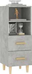 vidaXL Ντουλάπι Γκρι Σκυροδέματος 34,5x34x90 εκ. Επεξεργασμένο Ξύλο