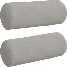 vidaXL Μαξιλάρια Στήριγμα 2 pcs Ανοιχτό γκρι Ø 15 x 40 εκ