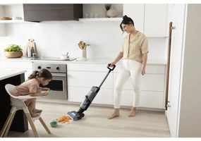Κάθετη ηλεκτρική σκούπα Shark HydroVac WD210EU, 170W, 0.5 l, 88 m2, Αυτοκαθαρισμός, Αυτονομία 25 λεπτά, Γκρι