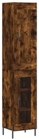 vidaXL Ντουλάπι Καπνιστή δρυς 34,5x34x180 εκ. από Επεξεργασμένο Ξύλο
