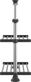 vidaXL Ράφι Κουζίνας 50x25x(50-70) εκ. από Αλουμίνιο