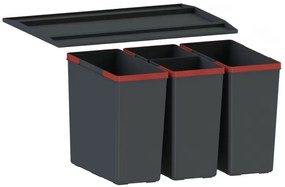 Franke Easysort 600-2-2 Εργονομικός Κάδος Απορριμάτων 42lt