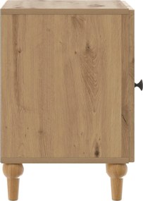 vidaXL Κομοδίνο 2 τεμ. Artisan Δρυς 43 x 34,5 x 50 εκ
