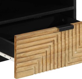 vidaXL Ντουλάπι τηλεόρασης καφέ 80x33x46 cm μασίφ ξύλο Mango