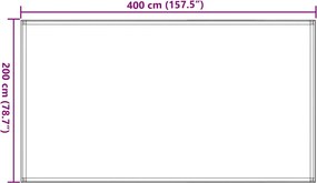 vidaXL Χαλί Σκηνής Ανθρακί 200 x 400 εκ.