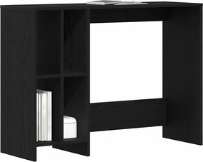 vidaXL Γραφείο Μαύρη Οξυά 102,5 x 35 x 75 εκ Επεξεργασμένο ξύλο