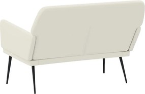 vidaXL Πάγκος Κρεμ 108x79x79 εκ. Βελούδινος