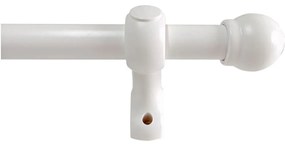 Κουρτινόξυλο Φ28mm Μονό 160cm Με Άκρα Grace Bolonga White 99916