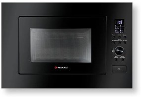 Microwave Pyramis 30 Black 59.5x39x39.5 εκ.