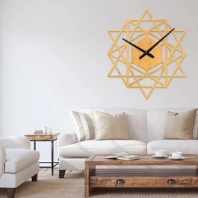 Ρολόι τοίχου  εσωτερικού χώρου ξύλινο clock1 - Clock1-Άχρωμο, 0,80cmx0,80cm