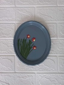 Stewehome οβάλ διακοσμητικό τοίχου από πέτρα 21x17 cm