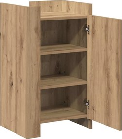 vidaXL Πλαϊνό γραφείο Artisan Oak 45 x 35 x 75 εκ