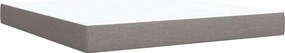 vidaXL Κρεβάτι Boxspring με Στρώμα Taupe 180x200 εκ. Υφασμάτινο