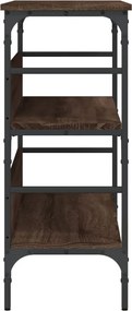 vidaXL Τραπέζι Κονσόλα Καφέ Δρυς 100x32x75 εκ. Επεξεργασμένο Ξύλο